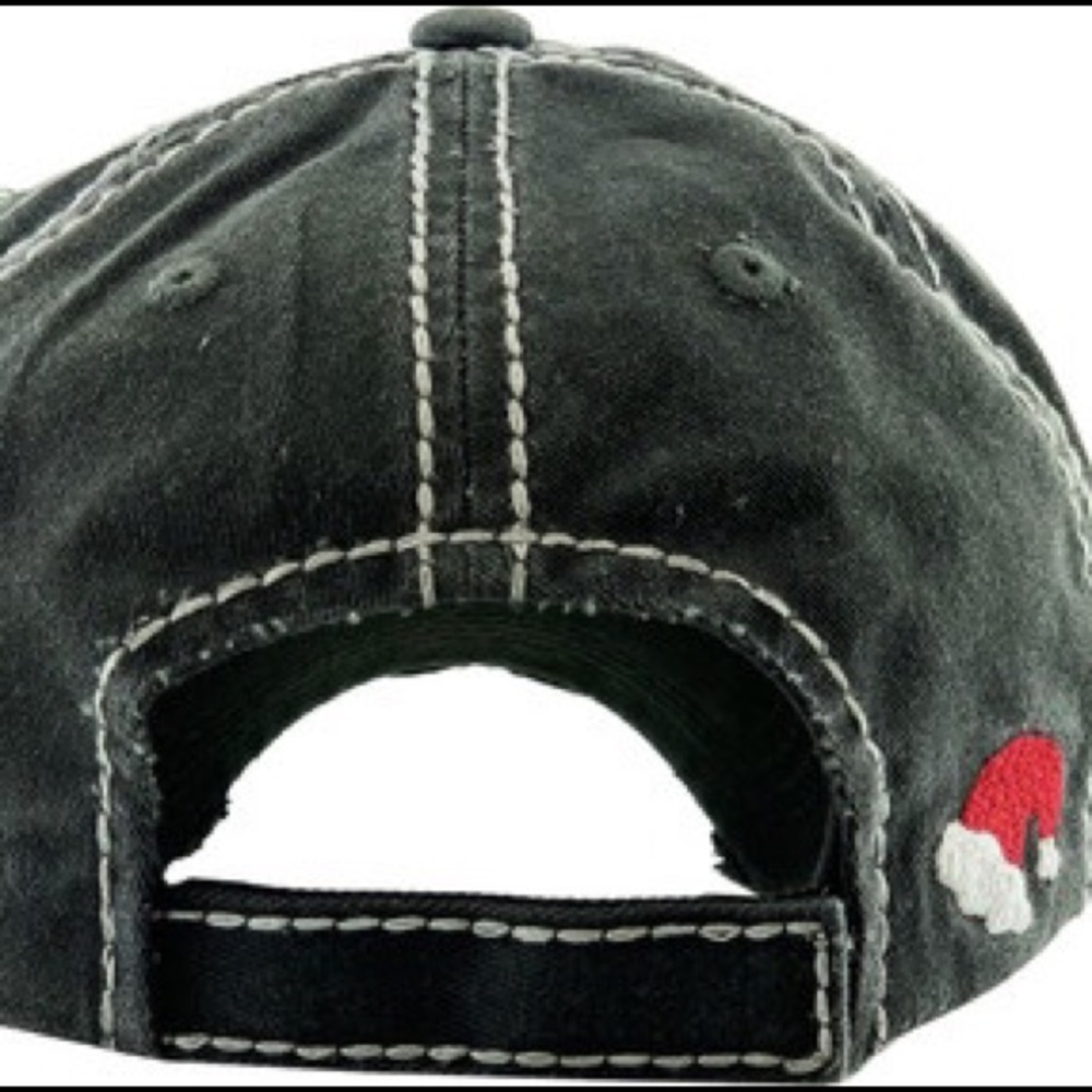 SANTA WHY YOU BE JUDGIN'? VINTAGE BALLCAP - Picture 4 of 11